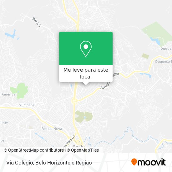 Via Colégio mapa