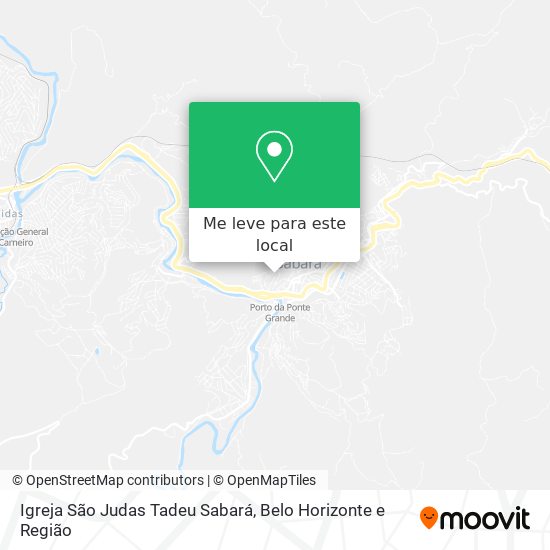 Igreja São Judas Tadeu Sabará mapa