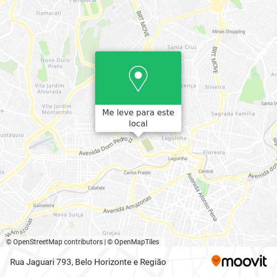 Rua Jaguari 793 mapa