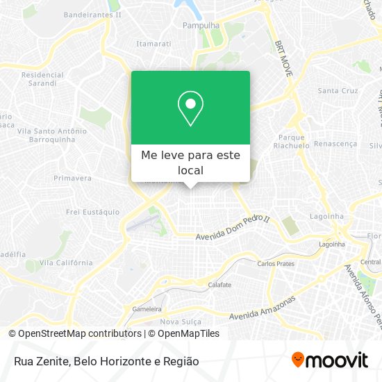 Rua Zenite mapa