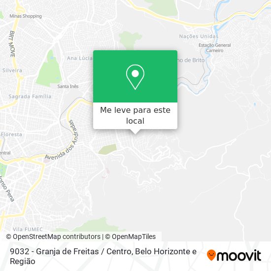 9032 - Granja de Freitas / Centro mapa