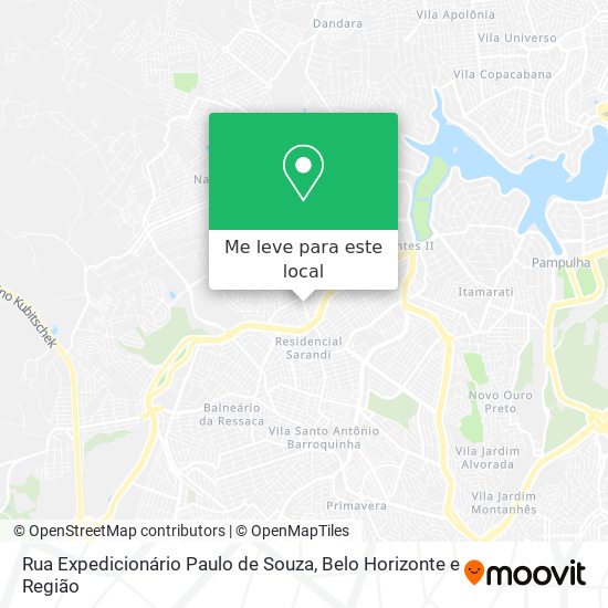 Rua Expedicionário Paulo de Souza mapa