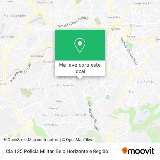 Cia 125 Policia Militar mapa