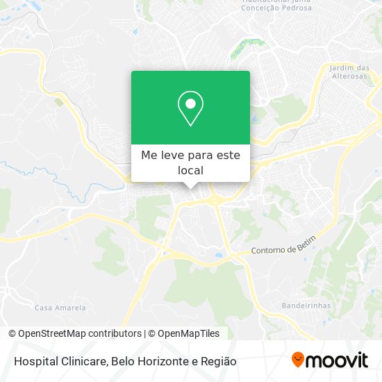 Hospital Clinicare mapa