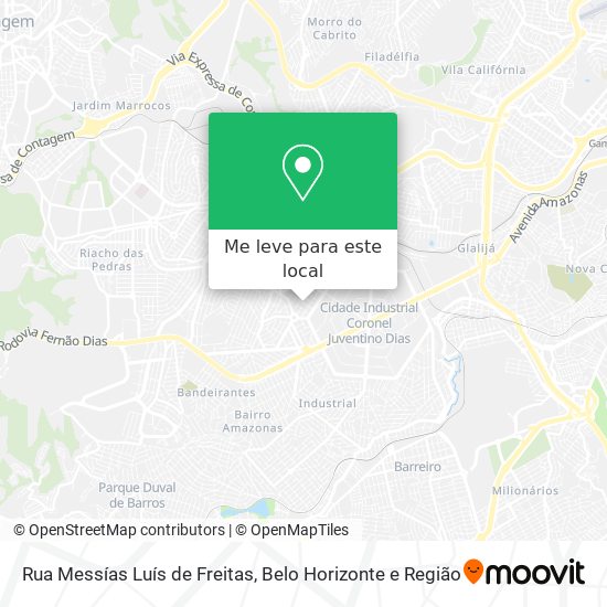 Rua Messías Luís de Freitas mapa