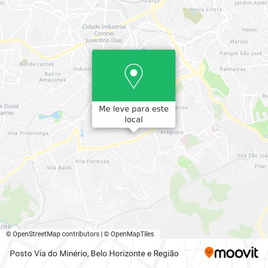Posto Via do Minério mapa