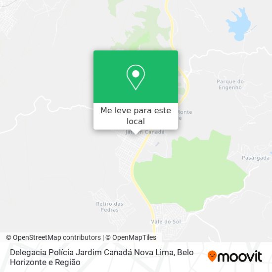 Delegacia  Polícia Jardim Canadá Nova Lima mapa