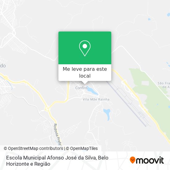 Escola Municipal Afonso José da Silva mapa