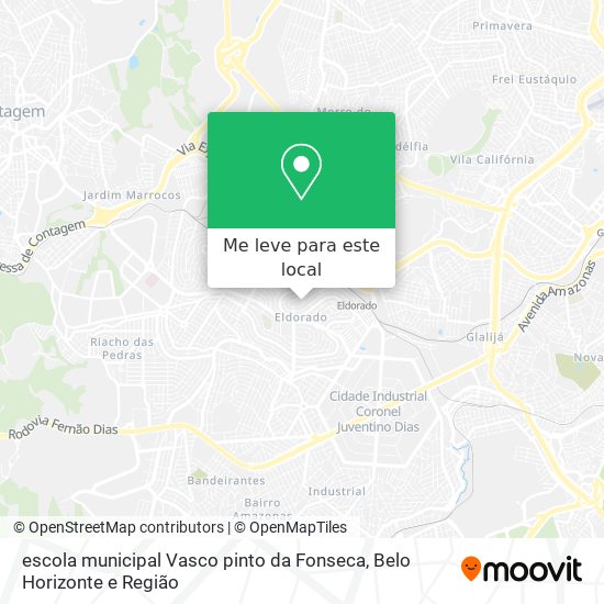 escola municipal Vasco pinto da Fonseca mapa