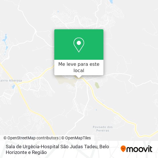 Sala de Urgêcia-Hospital São Judas Tadeu mapa