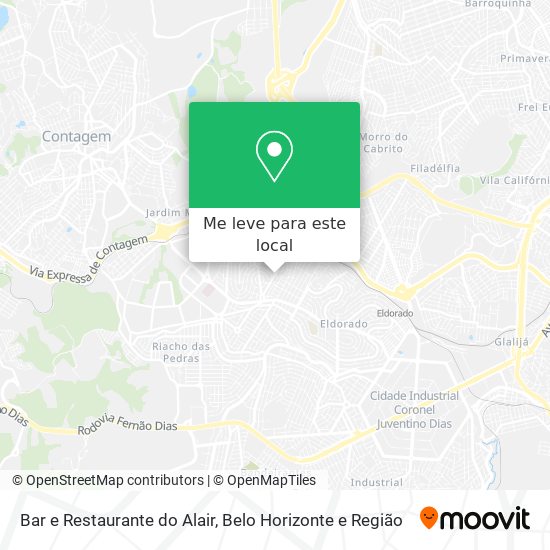 Bar e Restaurante do Alair mapa
