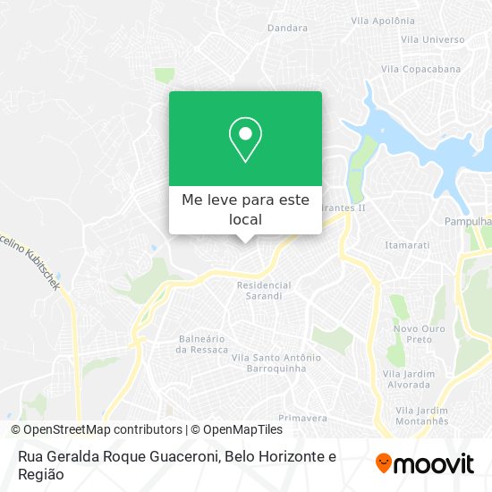 Rua Geralda Roque Guaceroni mapa