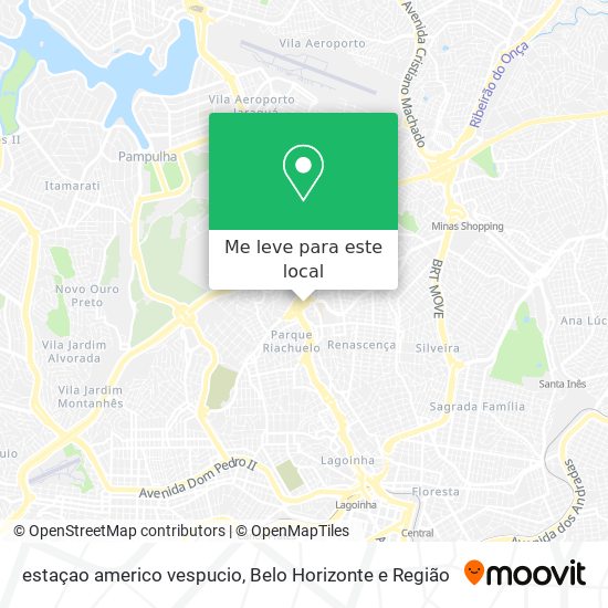 estaçao americo vespucio mapa
