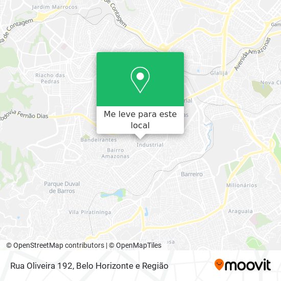 Rua Oliveira 192 mapa
