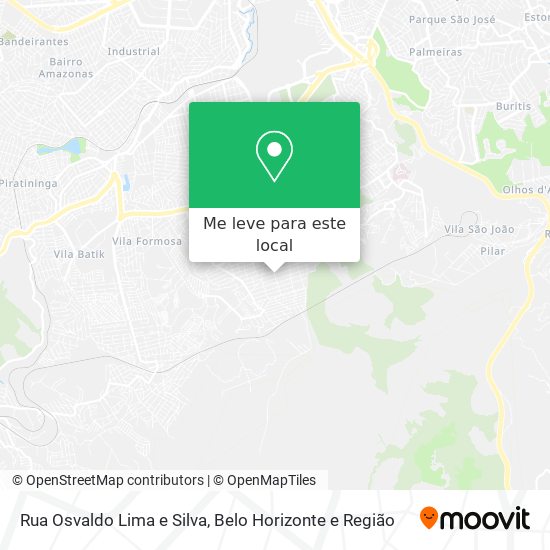 Rua Osvaldo Lima e Silva mapa