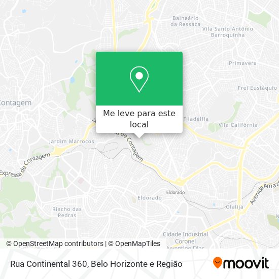 Rua Continental 360 mapa