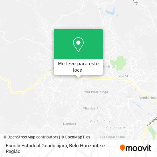Escola Estadual Guadalajara mapa