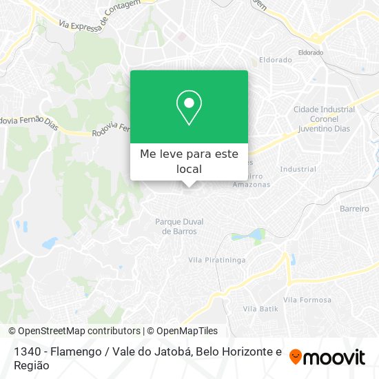 1340 - Flamengo / Vale do Jatobá mapa