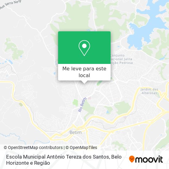 Escola Municipal Antônio Tereza dos Santos mapa