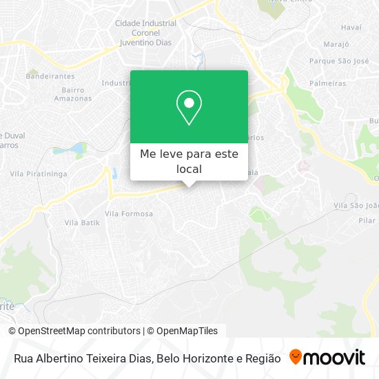 Rua Albertino Teixeira Dias mapa
