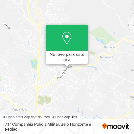 71° Companhia Policia Militar mapa