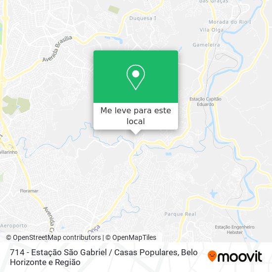 714 - Estação São Gabriel / Casas Populares mapa