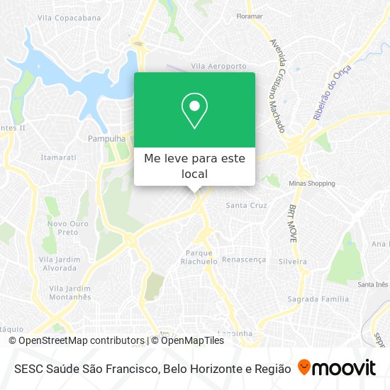 SESC Saúde São Francisco mapa