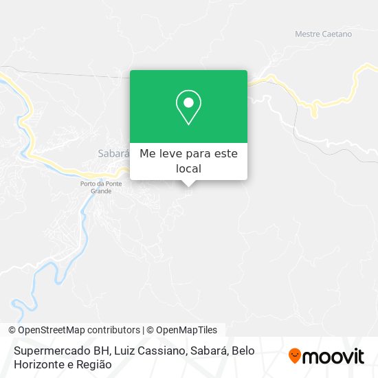 Supermercado BH, Luiz Cassiano, Sabará mapa