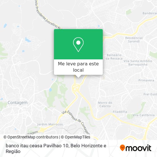 banco itau ceasa Pavilhao 10 mapa