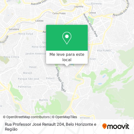 Rua Professor José Renault 204 mapa
