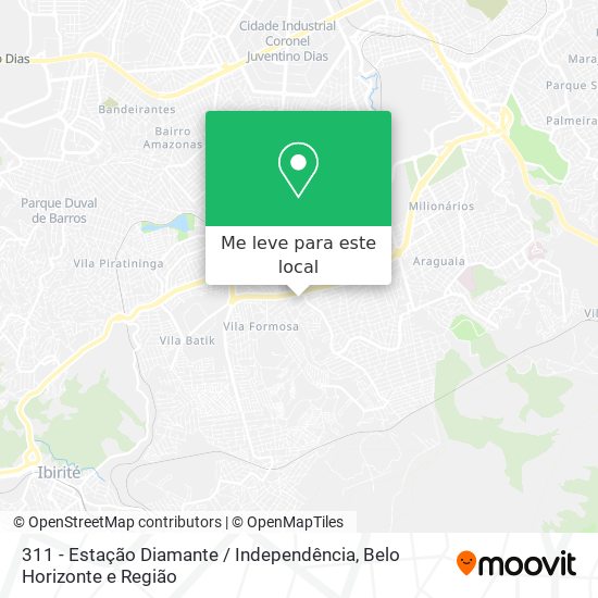 311 - Estação Diamante / Independência mapa