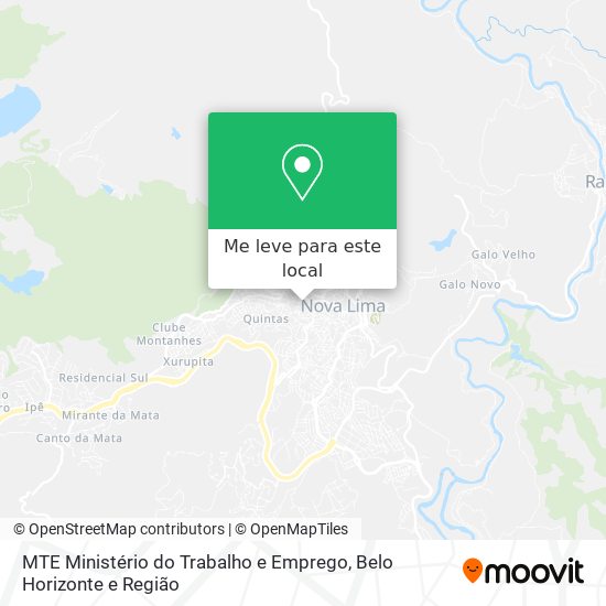 MTE Ministério do Trabalho e Emprego mapa