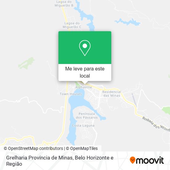 Grelharia Província de Minas mapa