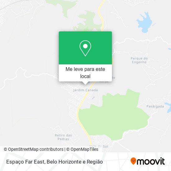 Espaço Far East mapa