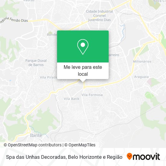 Spa das Unhas Decoradas mapa