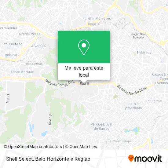 Shell Select mapa