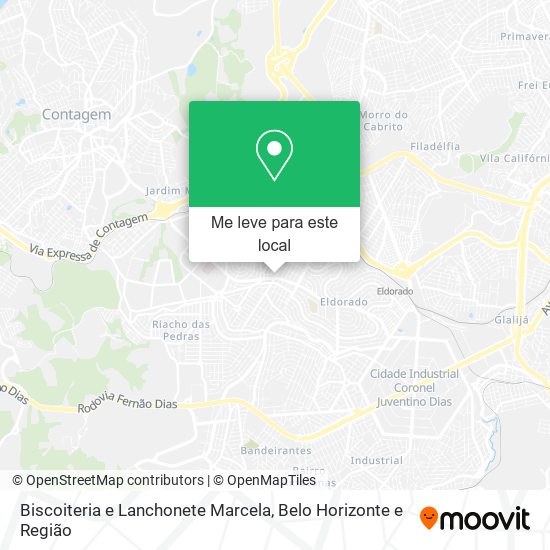 Biscoiteria e Lanchonete Marcela mapa