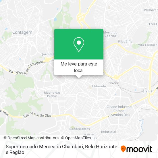 Supermercado Mercearia Chambari mapa