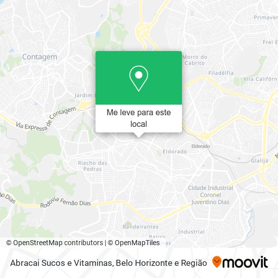 Abracai Sucos e Vitaminas mapa