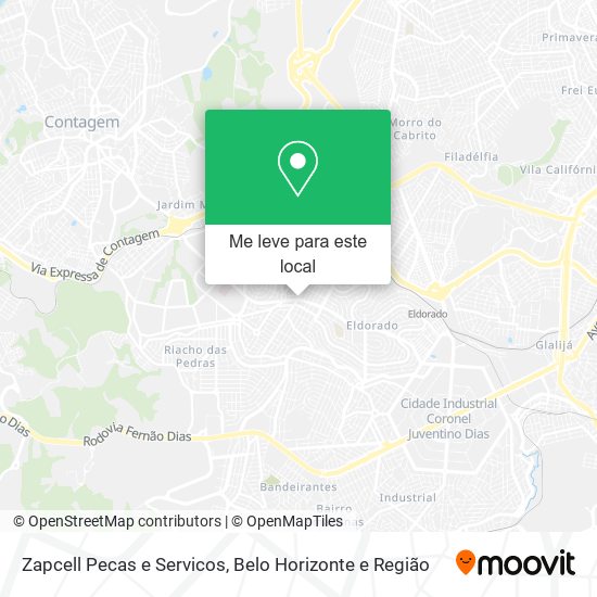 Zapcell Pecas e Servicos mapa