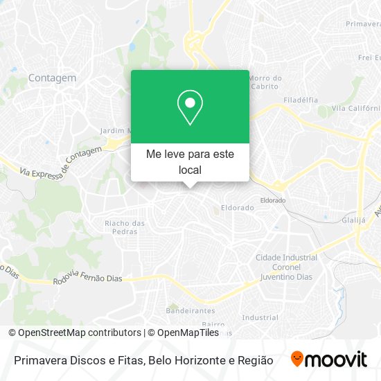 Primavera Discos e Fitas mapa