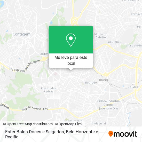 Ester Bolos Doces e Salgados mapa