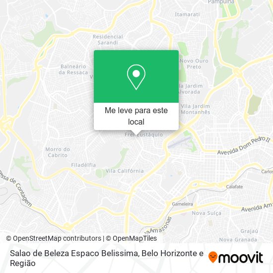 Salao de Beleza Espaco Belissima mapa