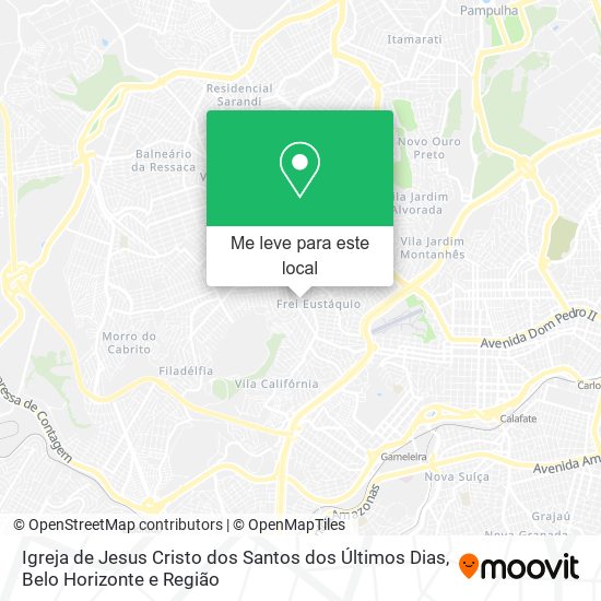 Igreja de Jesus Cristo dos Santos dos Últimos Dias mapa