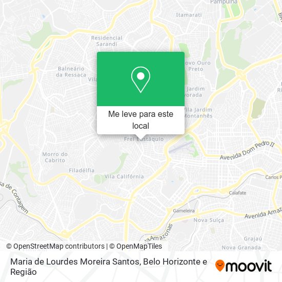 Maria de Lourdes Moreira Santos mapa