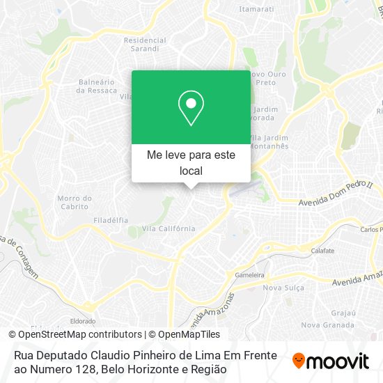 Rua Deputado Claudio Pinheiro de Lima Em Frente ao Numero 128 mapa