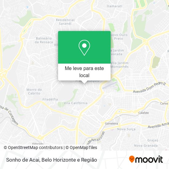 Sonho de Acai mapa