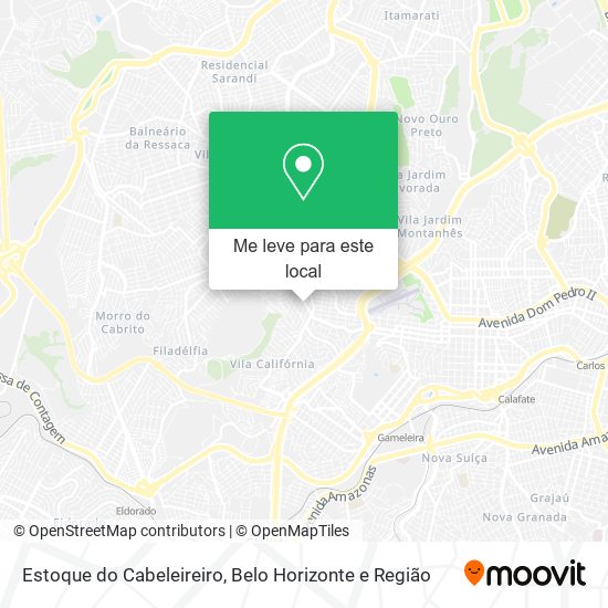 Estoque do Cabeleireiro mapa