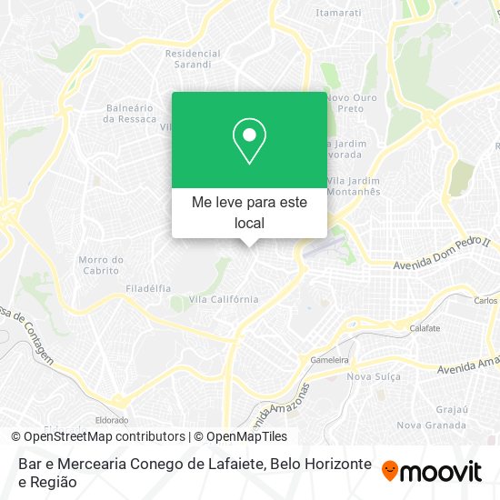 Bar e Mercearia Conego de Lafaiete mapa
