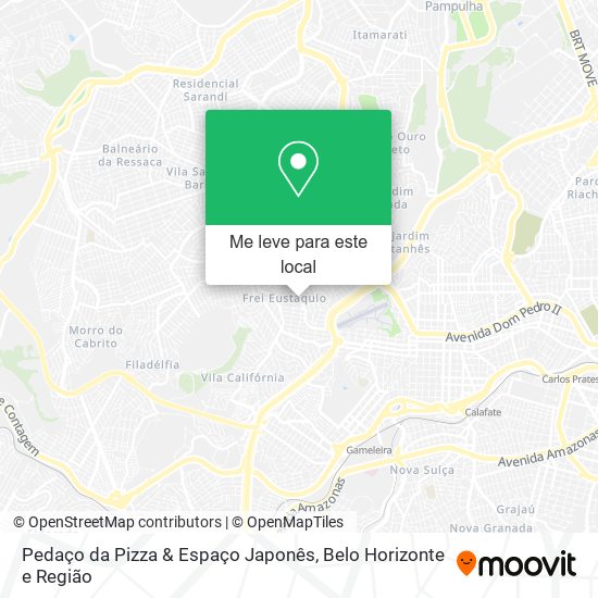 Pedaço da Pizza & Espaço Japonês mapa